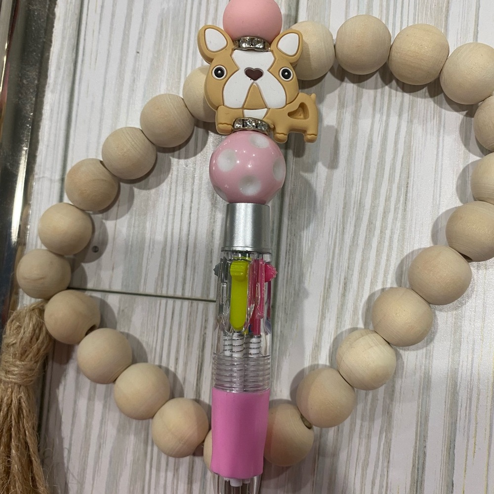 Dog Beaded Multi-Color Pen